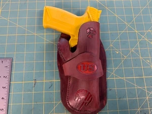 Handmade Leather Ruger 57 Holster Custom Carving - Picture 1 of 3