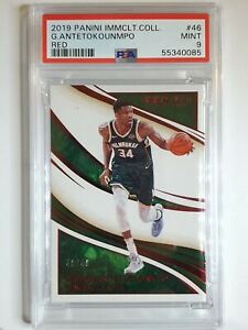 2019 Immaculate Giannis Antetokounmpo #46 RED /49 - PSA 9 (POP 2)