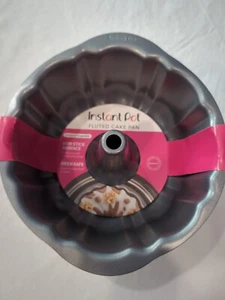 Instant Pot Offizielle Geriffelte Kuchenform - Grau 6 & 8 Quart Kompatibel Ofenfest Neu mit Etikett - Bild 1 von 10