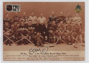 1991 Pro Set French Charlie Gardiner Red Dutton Eddie Shore Bill Cook Rookie RC