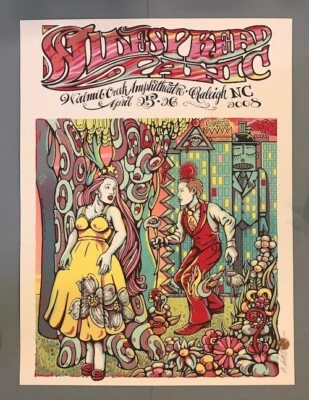 Póster Widespread Panic Raleigh North Carolina 2008 S/N M motocicleta ¡Mega raro! Foto 1 de 4