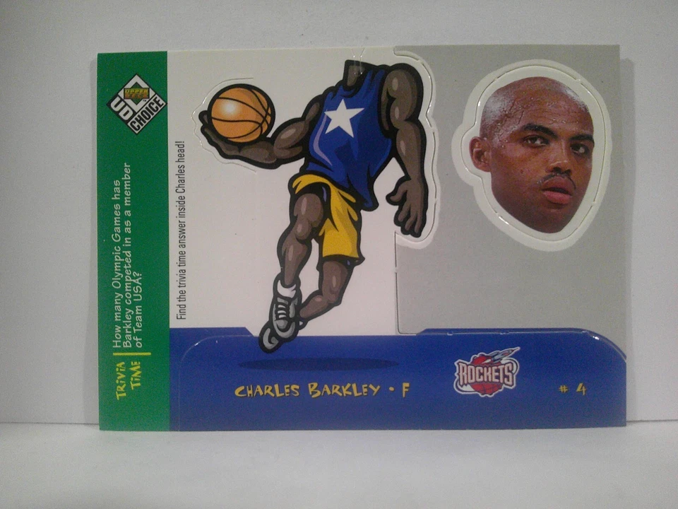 1998-99 Upper Deck UD Choice Mini Bobbing Heads Charles Barkley #10 HOF - Image 1 of 2