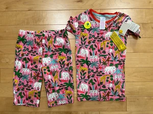 NWT Mini Boden 8Y Glow-in-the-dark Girls' Pajamas Set (Pink Lemonade Jungle) - Picture 1 of 3