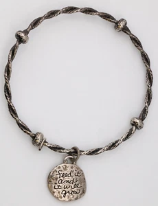 Brighton Jewelry - "Feed It and It Will" Grow Bangle Bracelet - Picture 1 of 2