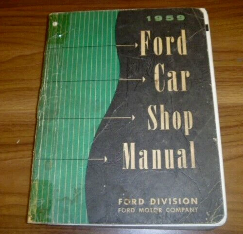 Ford Galaxie 1959 manual de reparación de taller Skyliner Sunliner XZ Foto 1 de 1