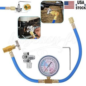 BPV31 Bullet Piercing Tap Valve A/CFor Home Use Refrigerator w/ Pressure Gauge - Picture 1 of 16