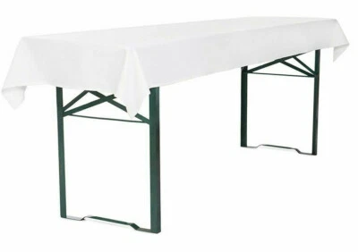 Tischdecke 250x100cm Universell als Biertischdecke 100% Polyester, waschbar