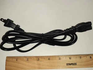 NEW 2 PRONG POWER CORD CABLE FOR LAPTOP PRINTER AC ADAPTER CHARGER GAME USA SHIP - Picture 1 of 4