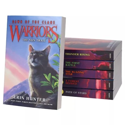 Warriors Cats Dawn of the Clans Complete Prequel 6 Books Set By Erin Hunter