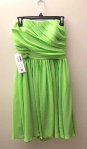 Azazie "Katie" Bright Green Dress , Size 8 BRAND NEW NWT - Picture 1 of 13