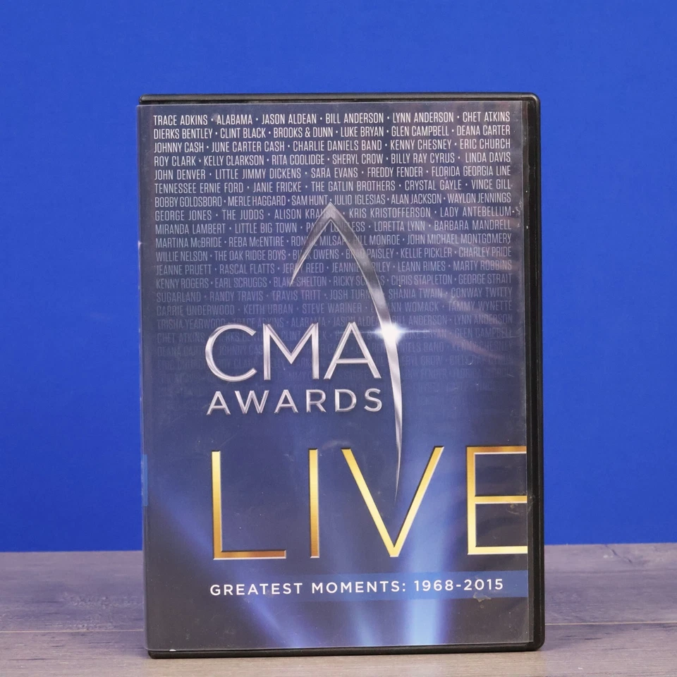CMA Awards Live Greatest Moments: 1968-2015 DVD Time Life 10-Disc Set W Program  - Image 1 of 1