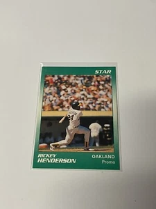 Star Blank Back Promo Rickey Henderson **025128 - Foto 1 di 2