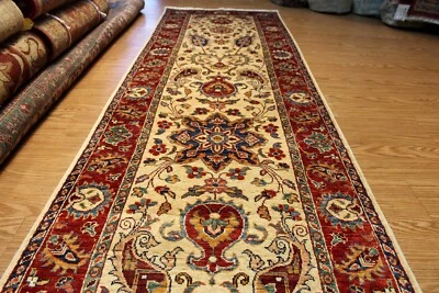 ALFOMBRA DE LANA TINTES VEGETALES COLORES JOYA PASILLO CORREDOR 13 PIES HECHA A MANO DE ALTA CALIDAD Foto 1 de 4