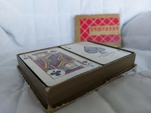 Vintage VERY SPECIAL 2-Decks Symphony Plastic Coated Playing Cards - SEE PICS - Picture 1 of 7