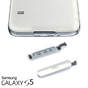Genuine For Samsung G900 Galaxy S5 Micro USB Charging Seal Port Cover SilverGold