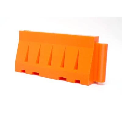 Interlocking Orange Barricade 1:12 Scale Construction Road Works Raceway Scenes - Image 1 of 4