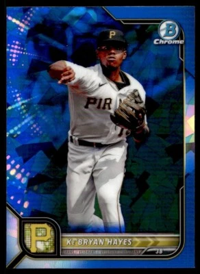 2022 Bowman Chrome Sapphire Ke'Bryan Hayes A95 Pittsburgh Pirates #49 - Image 1 of 2