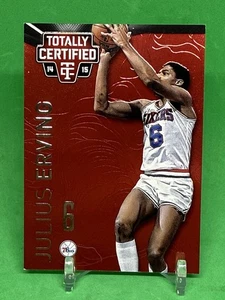 Panini 2014-15 totalmente certificado - Julius Erving #134 rojo platino/279 76ers - Imagen 1 de 1