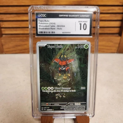 CGC 10 Tapu Bulu 065/064 Illustration Rare - Shrouded Fable - Pokemon TCG - Image 1 of 2