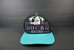 New Era Anaheim Mighty Ducks Hat Cap Snapback 9Fifty Black Adjustable OSFM NHL - Picture 1 of 8