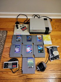 Nintendo NES Region Free Console New 72 Pin + 7 Game lot bundle CLEAN & TESTED 