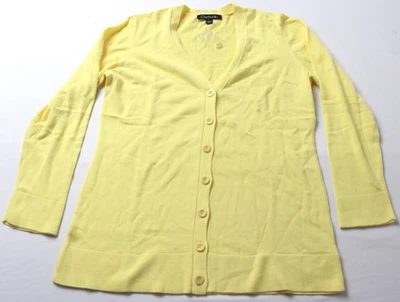 Cárdigan para mujer Chadwicks 100 % algodón esencial manga larga AR8 limón grande nuevo con etiquetas Foto 1 de 3