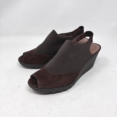 Sandalia de cuña con plataforma Donald J Pliner Mynne talla 9 Lagenlook artística dinero antiguo Foto 1 de 4