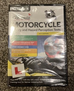 The Complete Motorcycle Theory and Hazard Perception - PC DVD-ROM UK New Sealed - Picture 1 of 6
