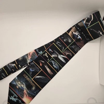 Corbata Star Trek Ralph Marlin Vintage 1996 Envío Montaje Cuello - Hecha en EE. UU. RARA Foto 1 de 3