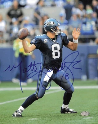 Foto firmada autografiada por Matt Hasselbeck 8x10 Seattle Seahawks MCS Holo #63026 Foto 1 de 2