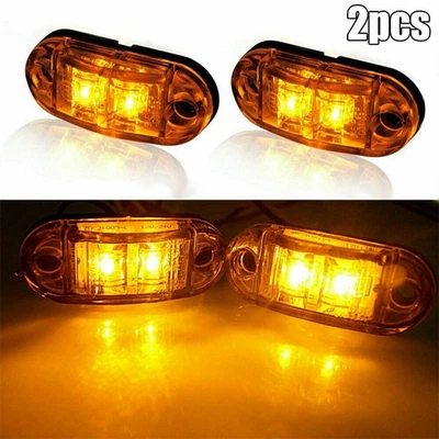 Side Marker Light Car Light Amber Oval Led Lamp Car Light Side Marker Light - Image 1 of 4