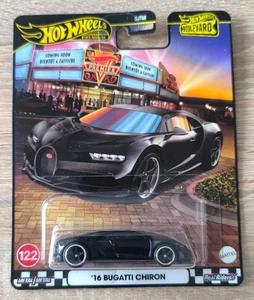 2025 Hot Wheels Premium '16 Bugatti Chiron - 1:64 1/64 Boulevard Black - Picture 1 of 1