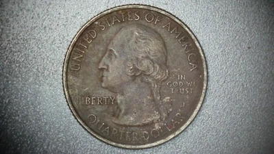 2016 D West Virginia Quarter~Harper's Ferry~Improperly Annealed  "Black Beauty" - Image 1 of 2