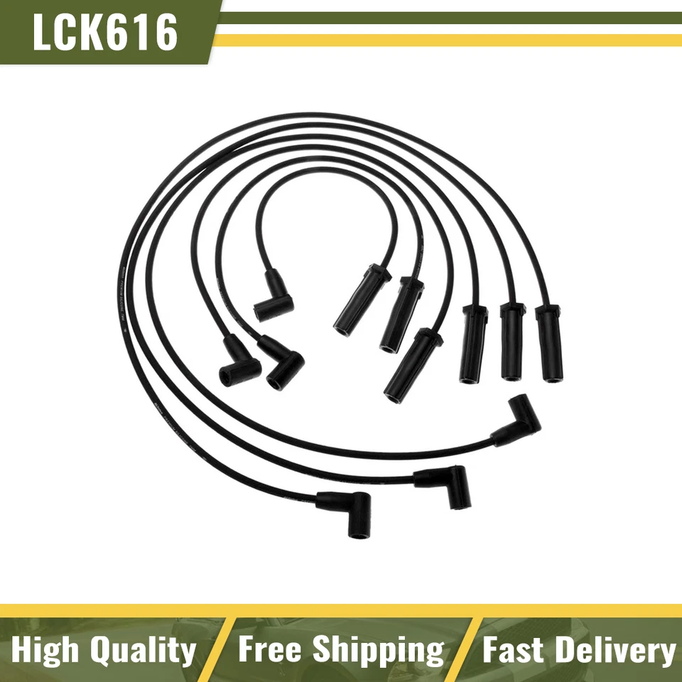 Juego de 6 cables de bujía 9746DD AC Delco nuevos para Olds Le Sabre Buick LeSabre 88 Foto 1 de 4