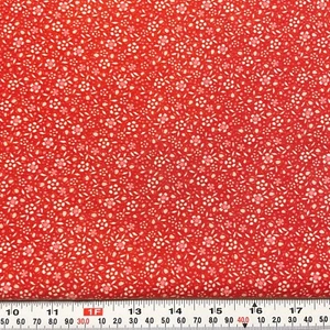 BasicGrey Biscuits and Gravy for Moda Florals on Red Cotton by the HALF YARD - Picture 1 of 2