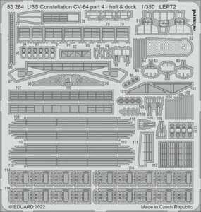 MW22 EDUARD 53284 USS CONSTELLATION CV-64 PART 4 - HULL & DECK 1/350 PE SET for  - Bild 1 von 1