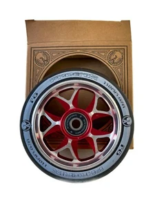 Phoenix F8 Ruota centrale in lega 110 mm ABEC-9 cuscinetti - rosso/nero - NUOVO - Foto 1 di 2