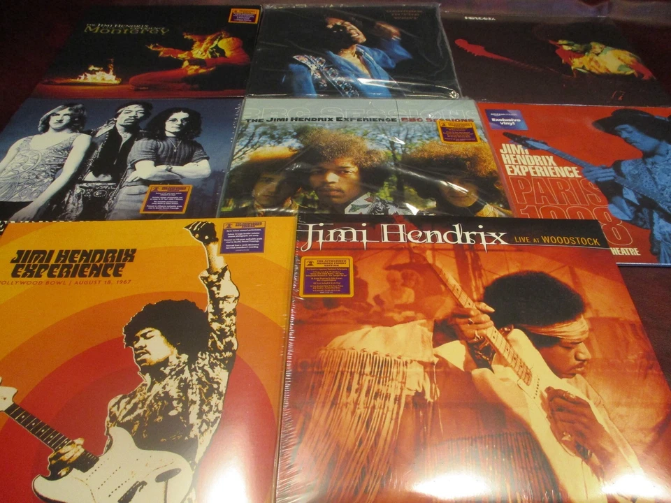 JIMI HENDRIX VERIFIED LIVE 8 TITLES & 15 SIDES OF AUDIOPHILE REMASTERED LP SET Foto 1 de 1