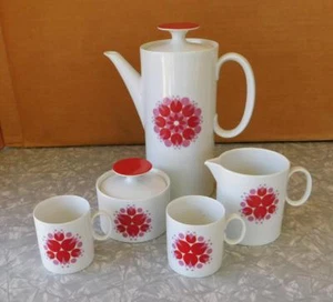Thomas Rosenthal Porcelain Germany PINWHEEL Coffee/Tea Set MCM Modernist china - Picture 1 of 5