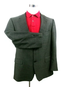 Daniel Cremieux Loro Piana Blazer Herren 44R Grau Wolle Ventless Sport Mantel Jacke - Bild 1 von 14