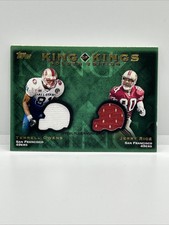 2001 Topps King of Kings Golden Edition Jerry Rice / Terrell Owens Dual Patch
