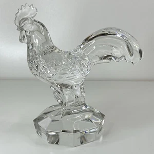 Vintage Lenox Fine Crystal Glass Rooster Figurine - Picture 1 of 5