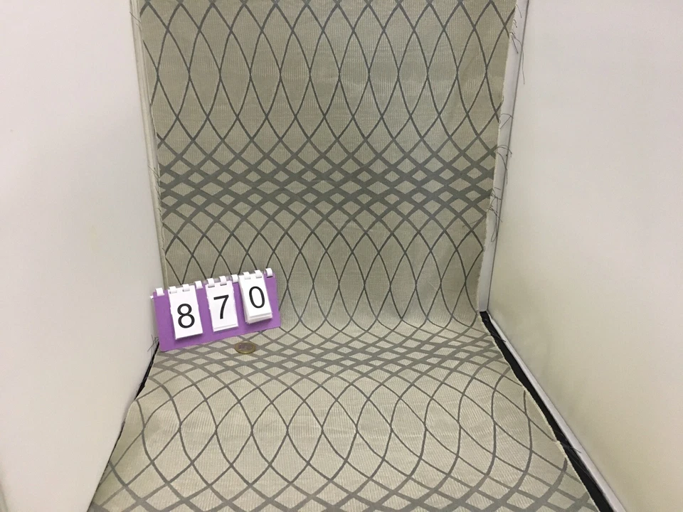 Möbelbezugsstoff Polsterstoff Dekostoff Vorhangstoff Stoff Grau Grün 870 - Bild 1 von 1