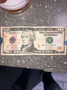 2013 $10 TRUE REPEATER Federal Reserve Note - Picture 1 of 2