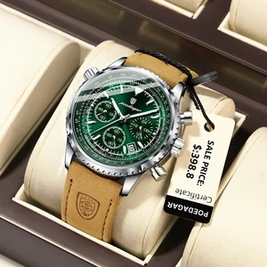 Relojes de Hombre wasserdichte Armbanduhren Lederband Luxusuhren für Herren - Bild 1 von 27