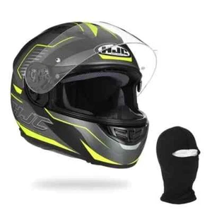 HJC Casque intégral CS15 Trion + cagoule - Homme - Noir et jaune - Taille S - Imagen 1 de 4