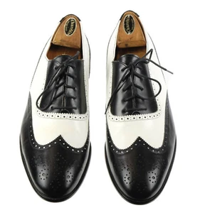 NEW CHURCH'S PRIMA CLASSE Spectator Handmade Wingtip Oxford Dress Shoes 10.5 M - Picture 1 of 8