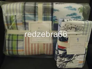 Pottery Scheune Kinder Lahaina Krippe/Kleinkind Quilt Schein Set blau Junge Key West - Bild 1 von 1