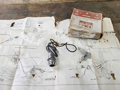 NOS 1961 1962 Ford Galaxie parking brake warning light kit C1AF-15A852-B lamp - Image 1 of 4