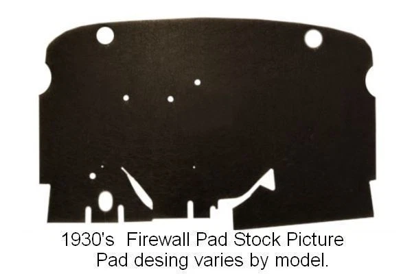 1929 1930 Graham Paige 系列 621 / 827 防火墙垫 — 第 1/1 张图片